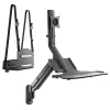 Wandmontage-Workstation MACLEAN MC-838 mit Gasfeder für Monitor, Tastatur und PC