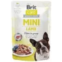 Nassfutter-Pastete Brit Mini Lamb 85 g — Nassfutter mit Lamm als einziger Proteinquelle für kleine ausgewachsene Hunde, getreidefrei, 85-g-Beutel