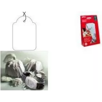 Hängeetiketten agipa 7010, 18 x 29 mm, weiße Schnur, Packung
