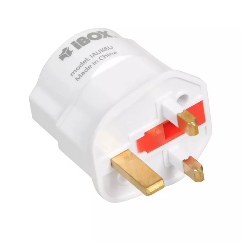 Netzteil IBOX iaukeu Netzladegerät mit austauschbaren UK- (Typ G) und EU-Steckern (Typ E), 100–240 V 50/60 Hz, 7,5 A, weiß