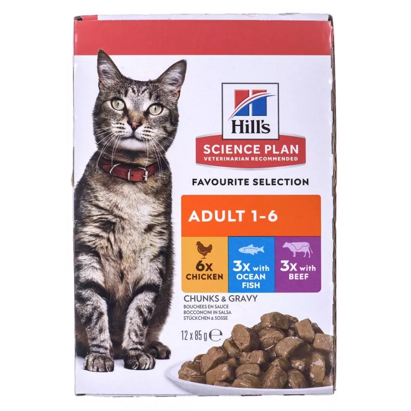 HILL'S Feline Adult Multipack Classic - Beutel 12x85g