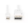DisplayPort-Verbindungskabel Digitus AK-340102-010-W
