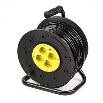 Kabeltrommel 50 m, 4 Steckdosen, 3x2,5mm²