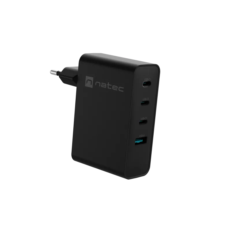 NATEC NUC-2234 Ladegerät für mobile Geräte Laptop, Smartphone Schwarz AC Schnellladung Indoor