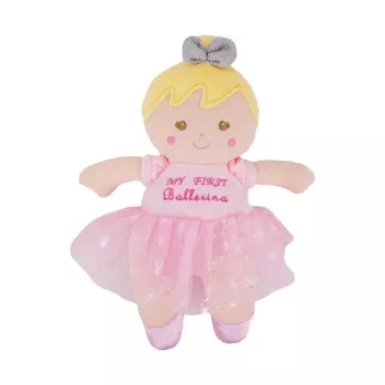 Babyrassel TULILO Rattle Puppe Lily, weiche puppenförmige Handrassel für Kleinkinder