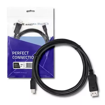 DisplayPort-Kabel Qoltec 50434 1,8 m Mini DisplayPort Schwarz