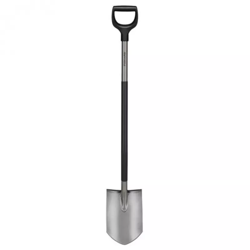 Fiskars Ergonomischer Spaten, Grau (1067511)