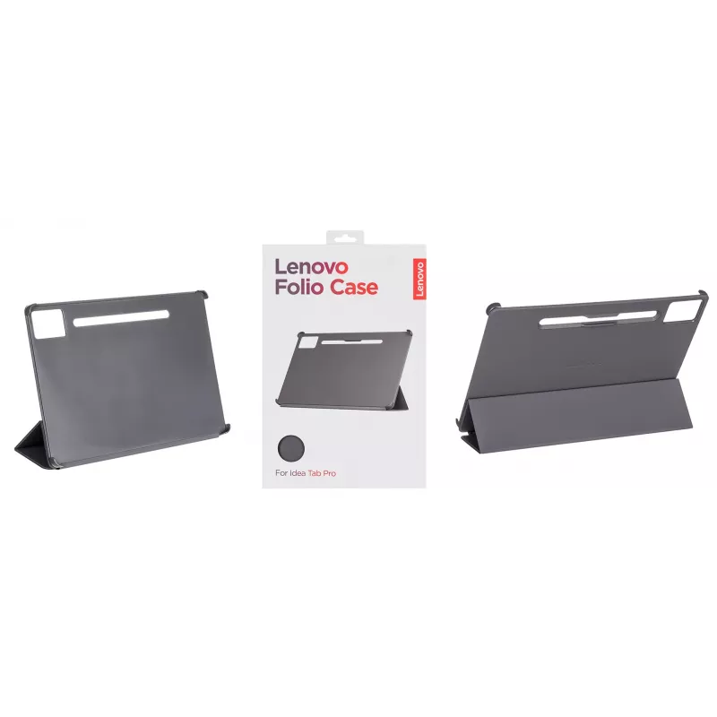 Folio-Hülle für Tablet Lenovo ZG38C05980 — passend für 12,7 Zoll (32,3 cm), grau, Polycarbonat/TPU