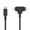 HYPER HyperJuice USB-Kabel USB 2.0 1,5 m USB-C USB-C/Lightning Schwarz