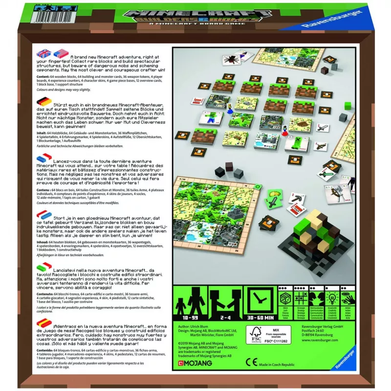Minecraft Builder & Biomes, Brettspiel