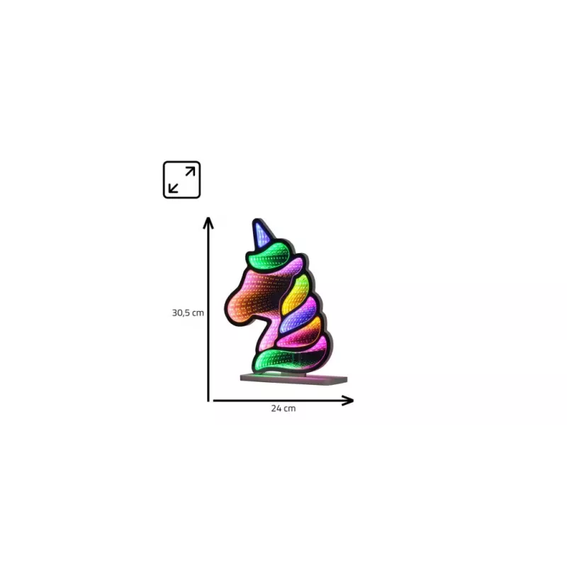 Neonlichter MANTA Style UNICORN MASNL134MT mit Tunneleffekt – dekoratives LED-Panel für Raumbeleuchtung