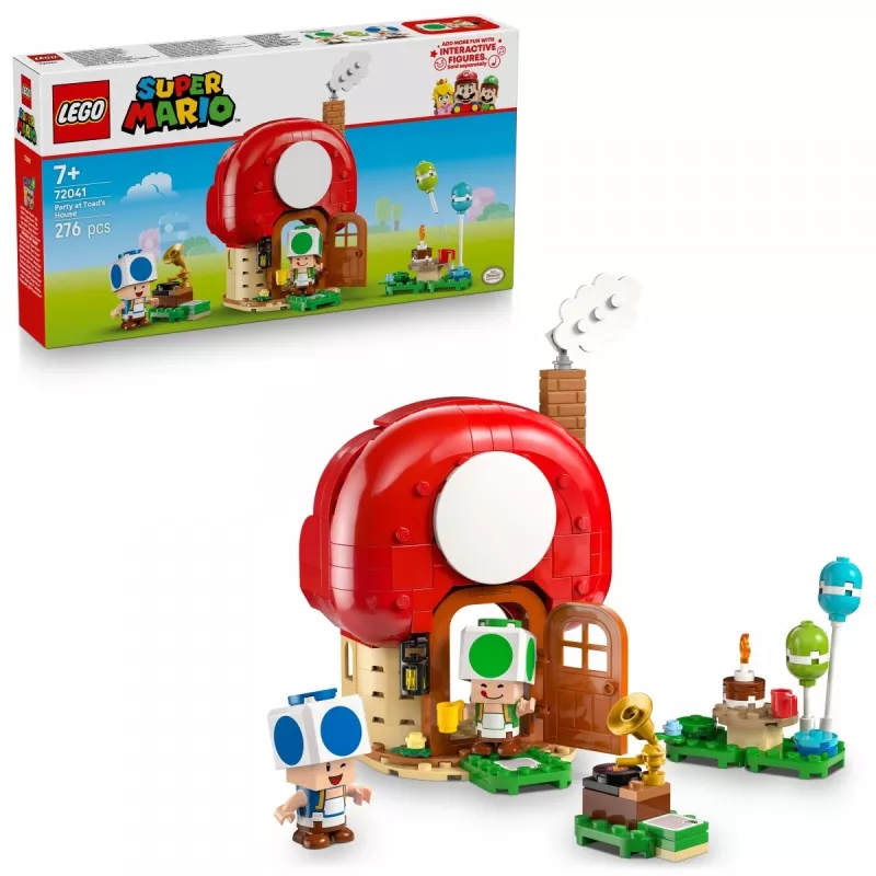 LEGO Super Mario Party im Toad-Haus Set 72041 mit interaktiven Spielfunktionen