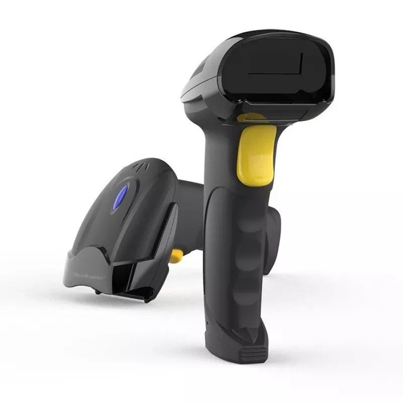 Kabelloser Barcodescanner QOLTEC 50856 – 1D- & 2D-kabelloses Handgerät, USB-Schnittstelle, ABS-Gehäuse, 170×62×100 mm, 203 g