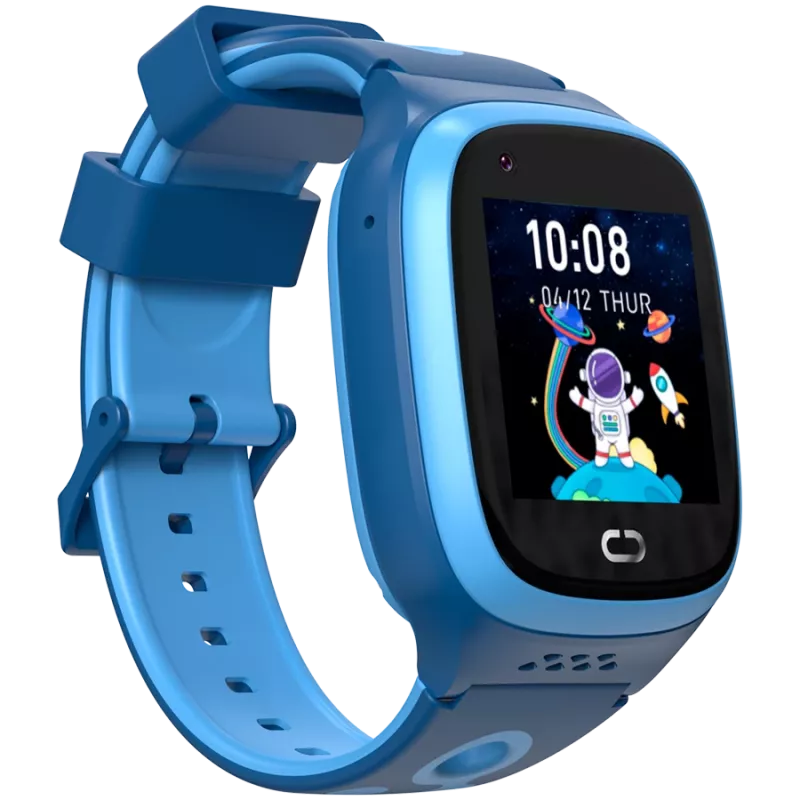 Canyon Kinderuhr ZEFIR KW-49 E-SIM 4G GPS WiFi Video Musik Spiele Englisch lernen, Blau