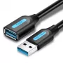 USB 3.0-Verlängerungskabel Vention CBHBD 0,5 m — USB-A-Stecker auf USB-A-Buchse, 5 Gbit/s, schwarz