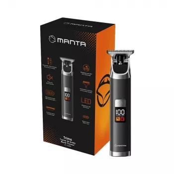 Manta HT-02BK Trimo Barttrimmer, Schwarz