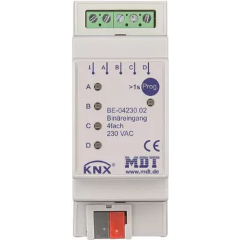 MDT BE-04230.02 Binäreingang 4-fach, 2TE, REG (BE-04230.02)
