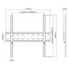 TV-Wandhalterung SBOX PLB-2544F-2 für 32–70 Zoll Fernseher, bis 45 kg, VESA 400x400