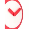 NeXtime klok 2615ro Focus, Ø25 cm, Wanduhr, Weiß/Rot