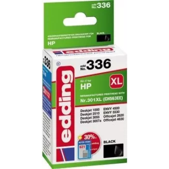 edding Druckerpatrone EDD-336 schwarz kompatibel mit HP 301XL CH563EE