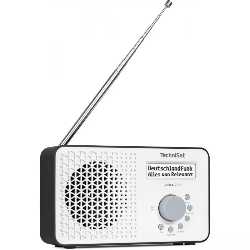 TV-Empfänger TECHNISAT VIOLA 200 weiß/schwarz HD DVB‑S2