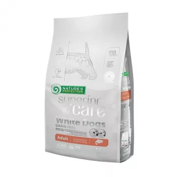 NATURE'S PROTECTION Superior Care Weiße Hunde Grain Free Junior Kleine weiße Fische - Trockenfutter für Welpen - 1.5 kg