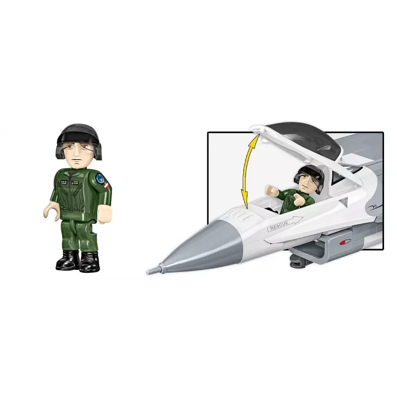 Konstruktionsset Cobi F-16C Fighting Falcon – 463 Teile, Modellbausatz im Maßstab
