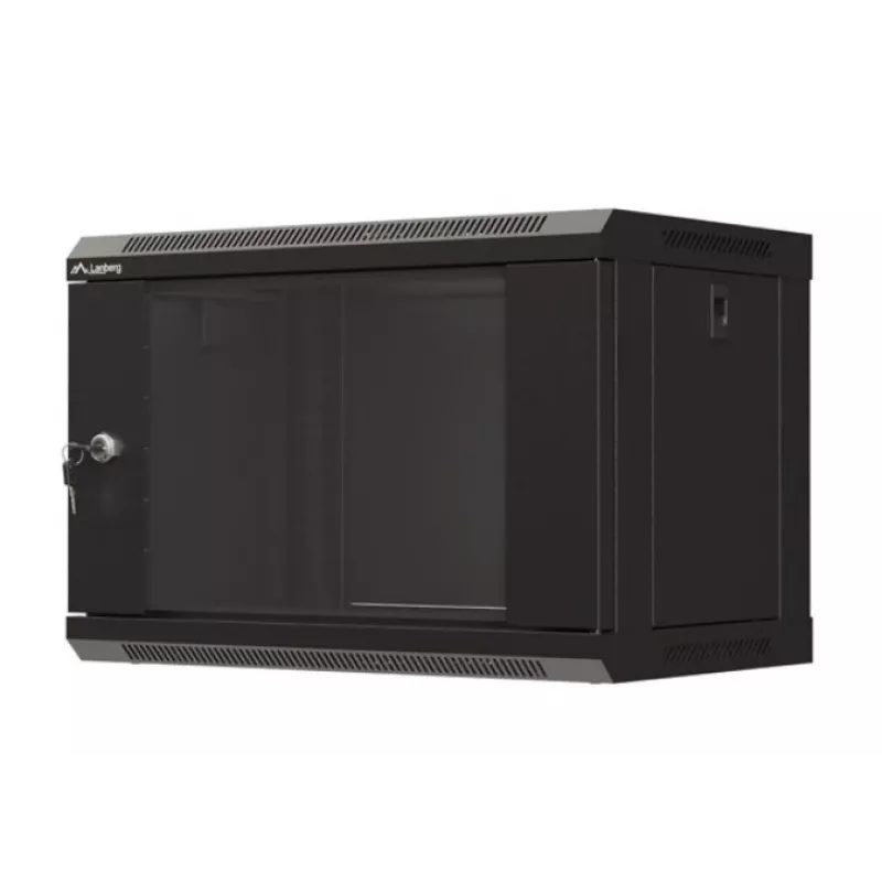 Wandmontierter Rack-Schrank LANBERG WF03-5306-10B 6U, 60 kg, Schlüsselschloss, schwarz