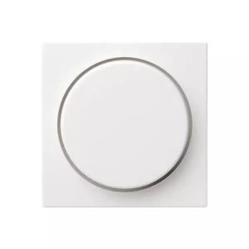 GIRA - System 55 - Abdeckung mit Knopf für Drehdimmer *reinweiss seidenmatt* (0650 27)