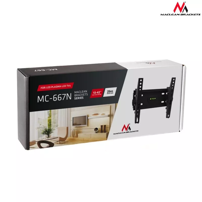 Maclean MC-667 TV-Halterung 106,7 cm (42) Schwarz