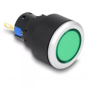 Industrielle LED-Maschinenleuchte DELOCK 22055 – 1 Lampe, AC 250 V/5 A, IP40/IP65, Ø 2,5 cm, H 42 mm