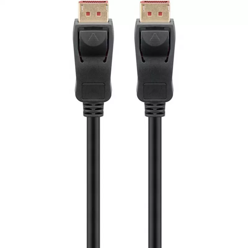 DisplayPort 2.1 Kabel, zertifiziert, 16K @ 60Hz, 80 Gbit/s (schwarz, 1 Meter, VESA-Zertifizierung)