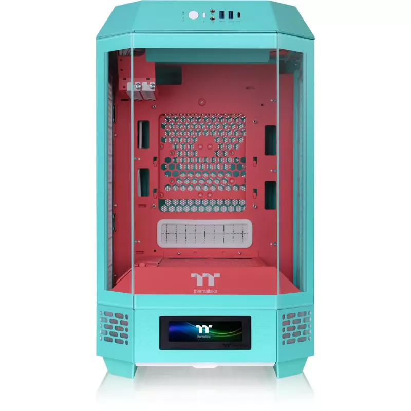 The Tower 250, Tower-Gehäuse mint/beere, Tempered Glass