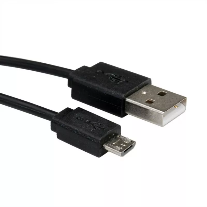 ROLINE USB 2.0 Spiral-Kabel - A - Micro B - ST/ST 1,0 m - Geschirmt - USB 2.0 Typ Micro B - 1 mm - Spiralkabel (11.02.8317)