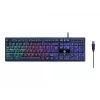 Gaming-Tastatur mit Maus GEMBIRD GGS-UMGL4-02 — Full-Size USB QWERTY US-Englisch, schwarz, LED-Hintergrundbeleuchtung