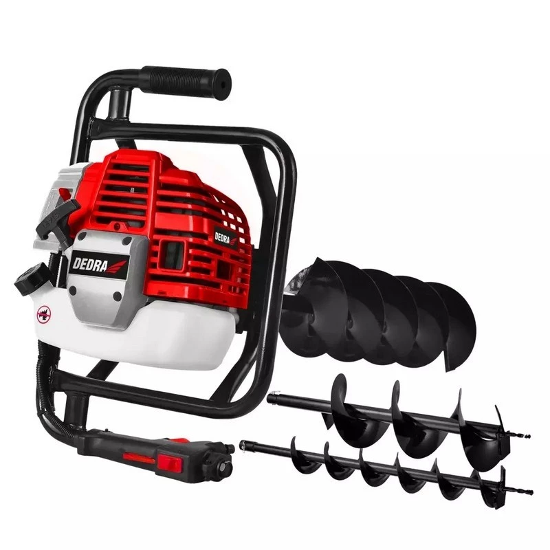Motor-Erdbohrer Dedra DED8809 — handgeführter Benzin-/Elektro-Pfostenbohrer (1 Stk.)
