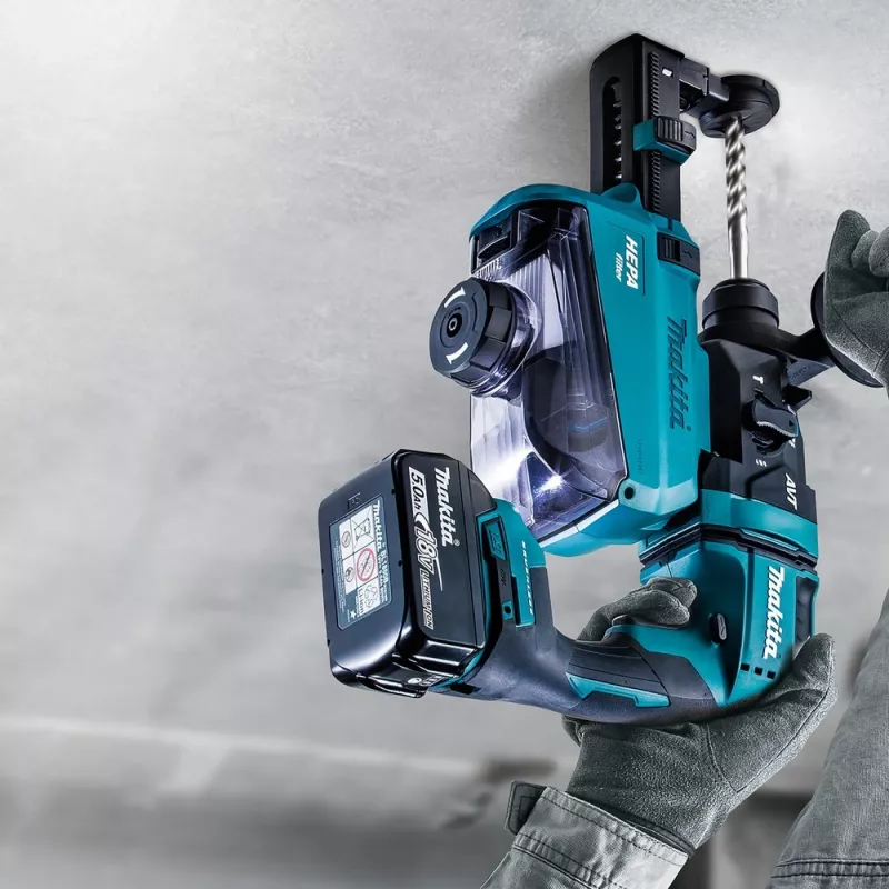 Akku-Kombihammer DHR182ZU, 18Volt, Bohrhammer Blau/Schwarz, Bluetooth, ohne Akku und Ladegerät
