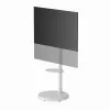 Boden-TV-Ständer GEMBIRD TVS-86TR-01-W für 37–86 Zoll Fernseher, weiß, schwenk- und neigbar, VESA 200x200–600x400, max. Belastung 50 kg