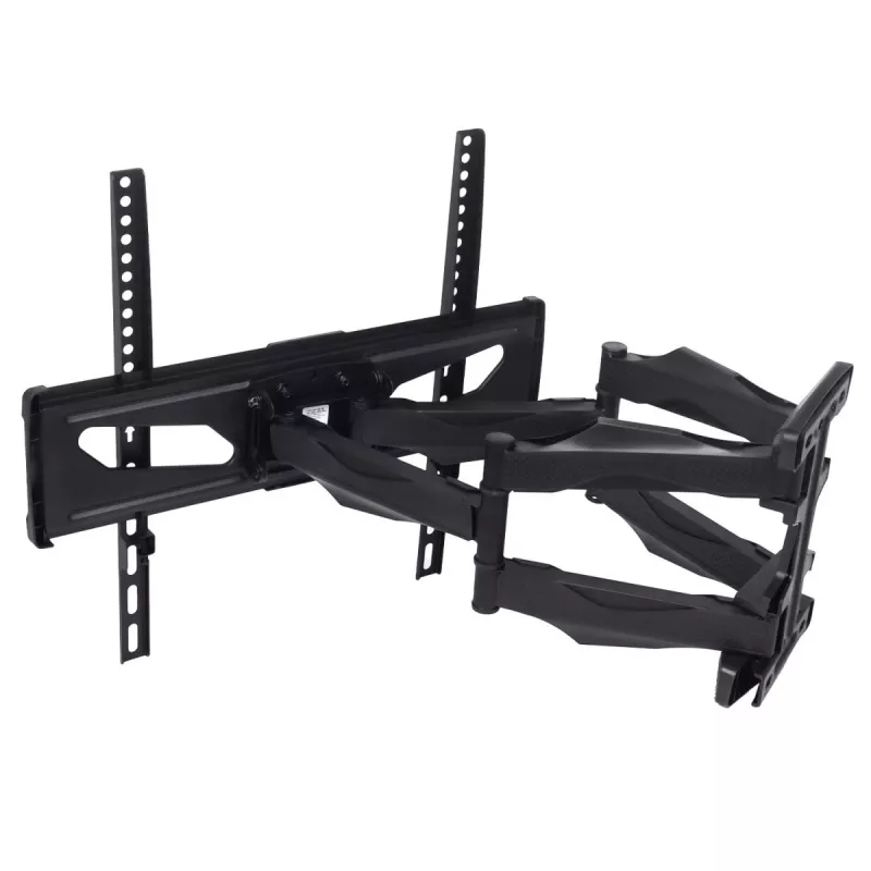 Wand-TV-Halterung MACLEAN MC-781 für Bildschirme von 66–177,8 cm (26–70 Zoll), neigbar -12–2°, VESA 100x100–400x400, max. Belastbarkeit 45 kg, schwarz