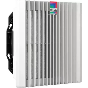 Lüftersatz Rittal SK 3241.810 — eingebauter AC-Lüfter, Luftstrom 245 m³/h, Kunststoffgehäuse, grau