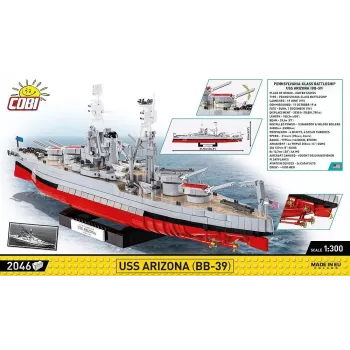 Bausteine USS Arizona BB-39 2046 Teile