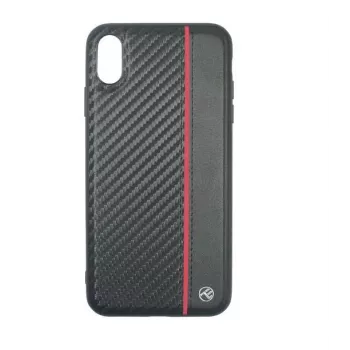 Handyhülle Tellur Cover für iPhone XS Max – schwarzes Carbon-Finish