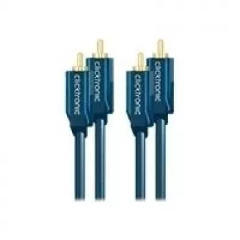 Stereo Audiokabel (2x Cinch-Stecker/2x Cinch-Stecker) - 0,5 m Cinch-Koaxialkabel für kraftvollen Stereosound