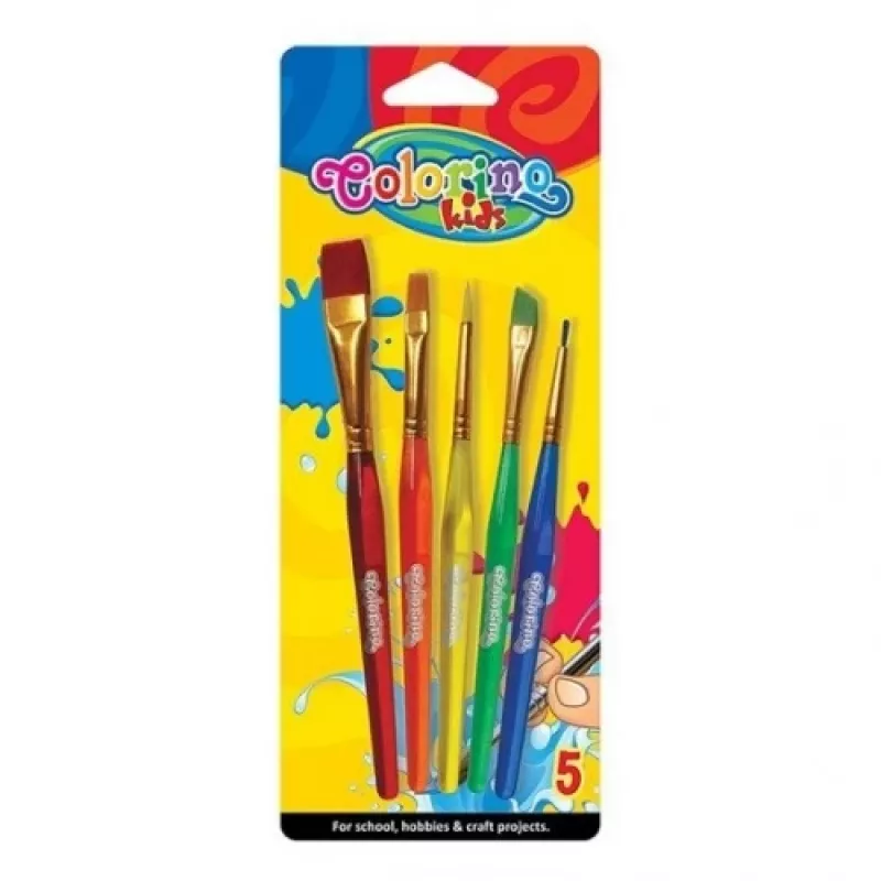 Colorino Kinder Acrylpinsel 5 Stück