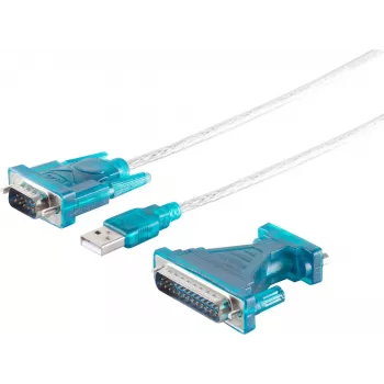 USB 2.0 RS232 Konverter ShiverPeaks 75605 – 1,5 m Kabel, USB-zu-Seriell-Adapter