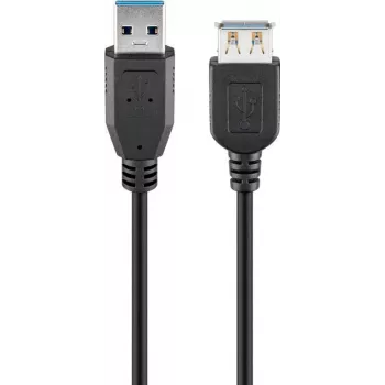 Goobay USB-Verlängerungskabel USB 3.0 m schwarz - USB-3.0-Stecker Typ A> USB-3 (74149)