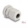 Kabelverschraubung M16 DELOCK, Kunststoff, grau, 10er-Pack