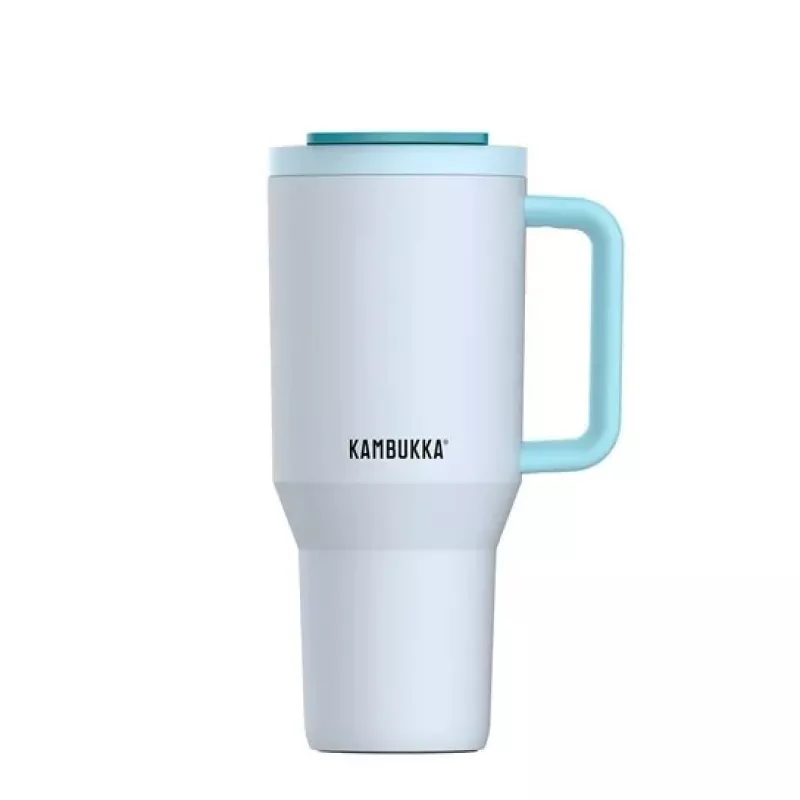 Thermobecher mit Teleskopstrohhalm Kambukka Rio Tumbler 950ml Frosty Coconut
