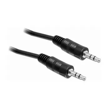 Audiokabel DeLOCK 84438 5m 3,5 mm Stecker auf Stecker Schwarz