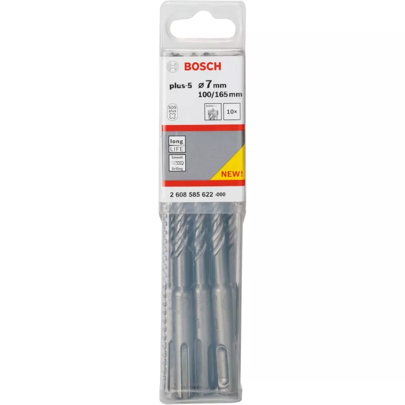Bohrer, Bosch SDS-plus-5, 165 mm Länge, SDS-plus-Schaft